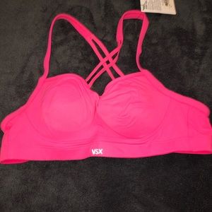 NWT VS Angel Sport Bra Hot Pink Size 36A